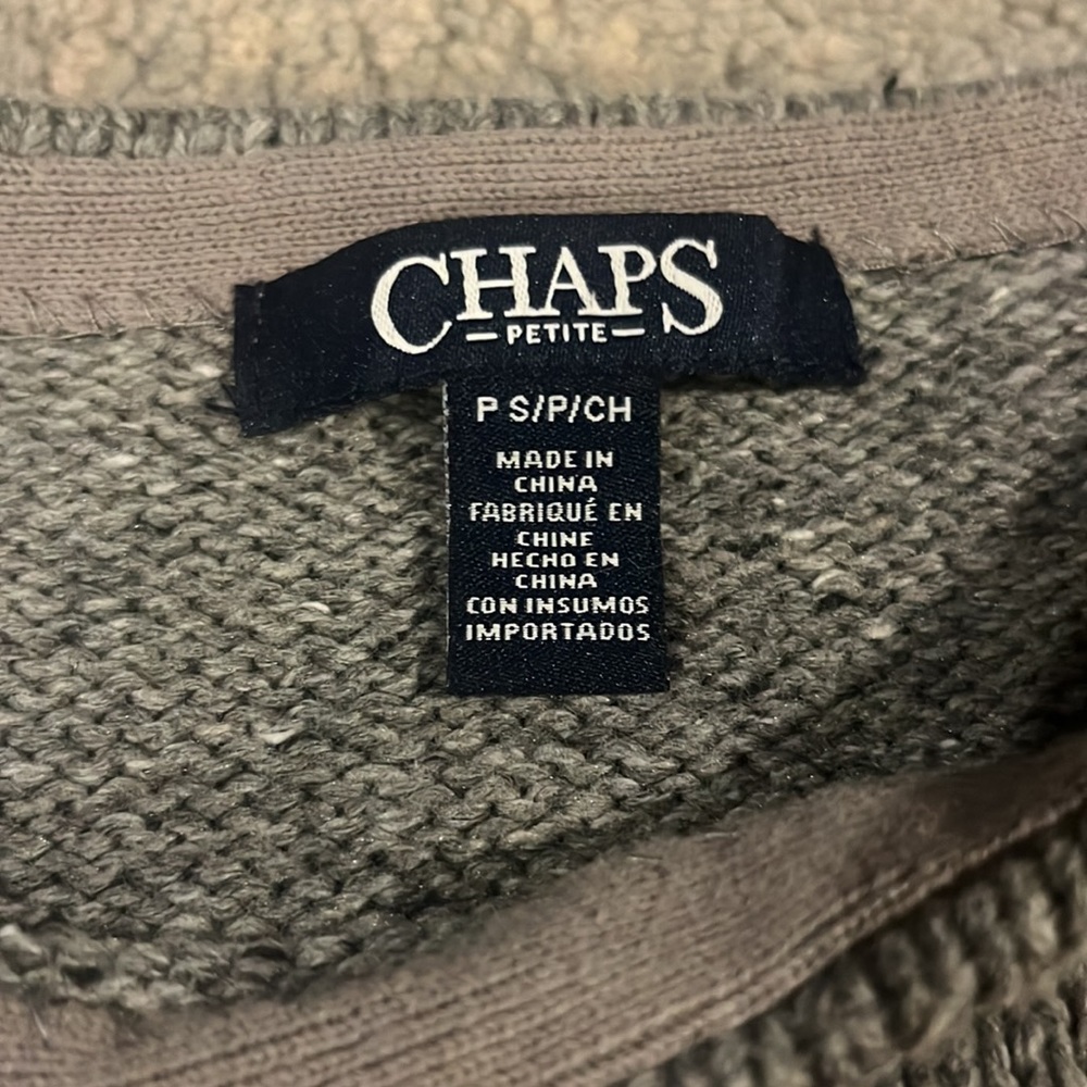 Vintage Chaps Fair Isle Cotton Blend Sweater Size Petite Small - Picture 8 of 10